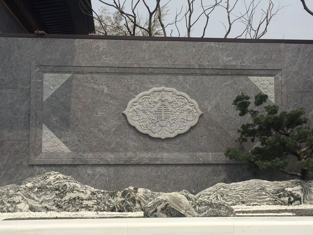 芝麻灰石材-背景墻